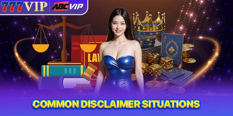 Common disclaimer situations